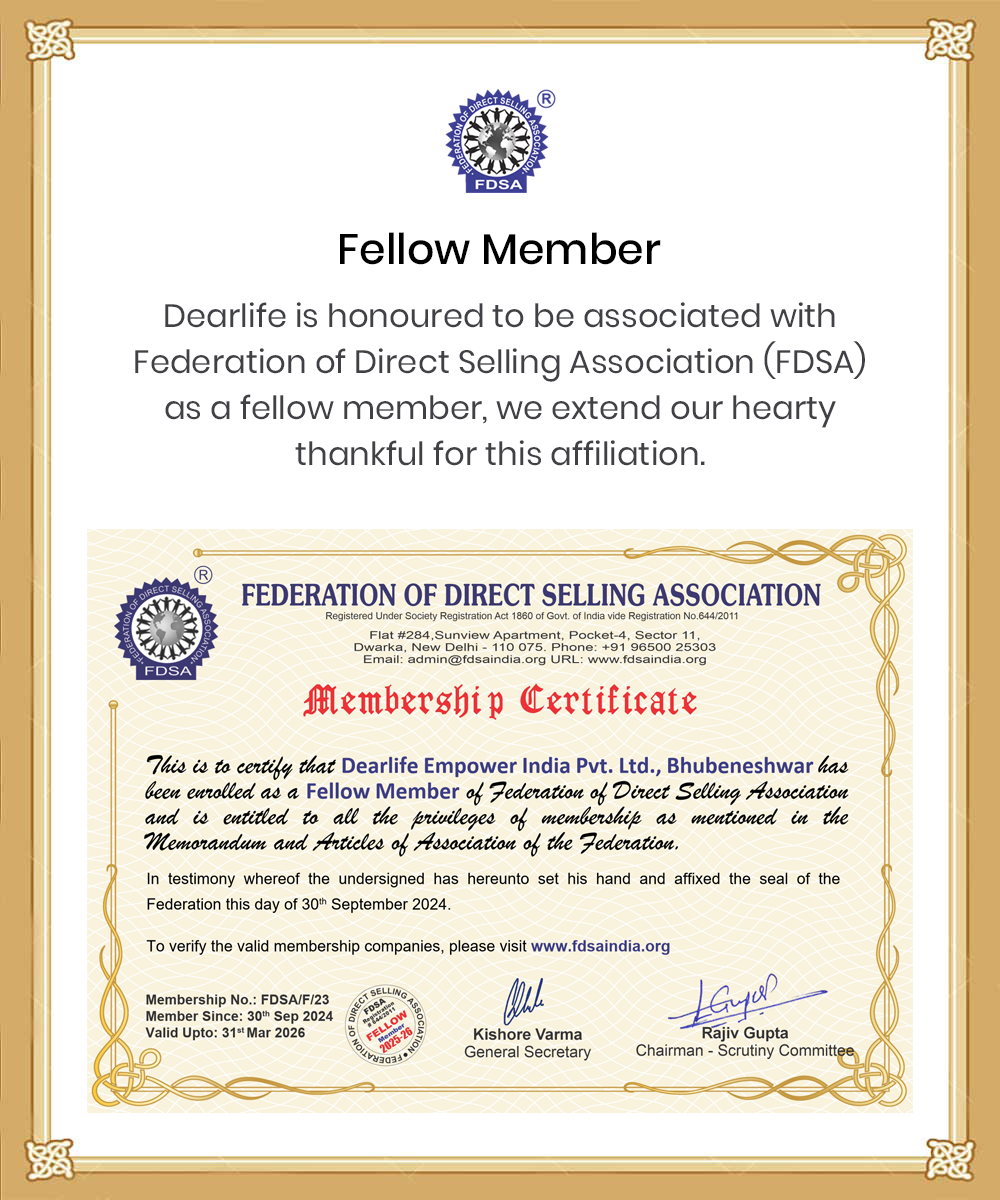 FDSA Membership Certificate
